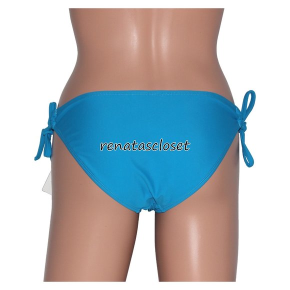 California Sunshine Juniors' Solid Side Tie Swim Bikini Bottoms NWT - Picture 4 of 10